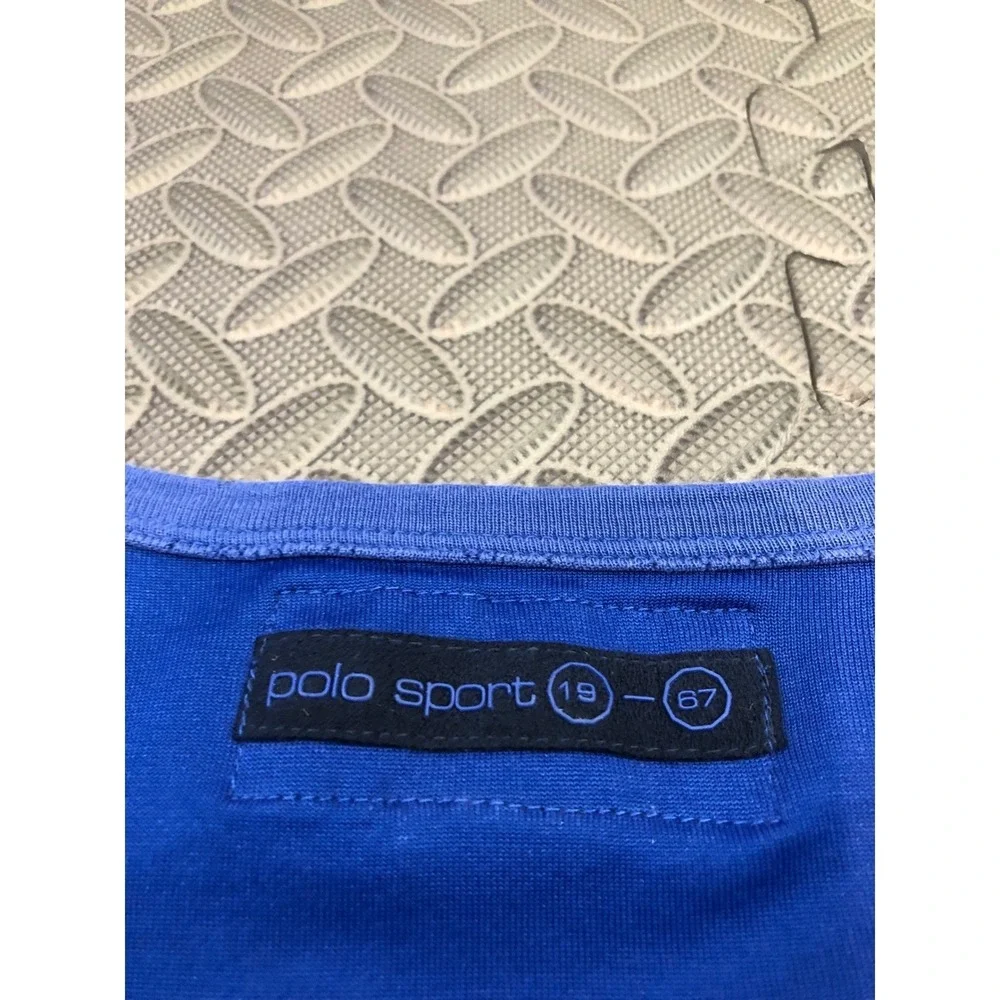 Polo Sport Ralph Lauren Long Sleeve T-Shirt Mens XL Blue Graphic PSRL 1967